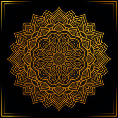 Luxury ornamental mandala background premium illustration