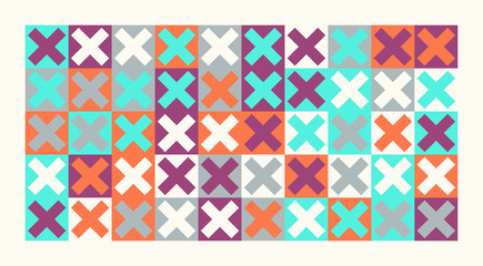 Repetitive Abstract Vector Pattern Design