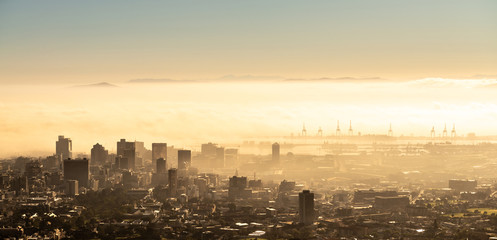 Fototapeta premium Cape Town early in the morning during sunrise (South Africa)