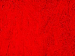 Red plywood texture and background. Oriented strand board - OSB.