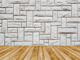 Stone wall texture room.
