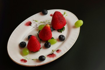 strawberries and cream