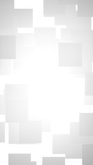 White abstract background. Misty backdrop with grey squares. 3D illustration