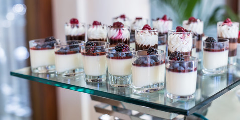 assorted mini dessert