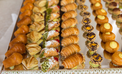 assorted mini dessert