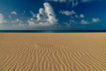 Fototapeta na wymiar tropical beach panorama Anguilla island Caribbean sea