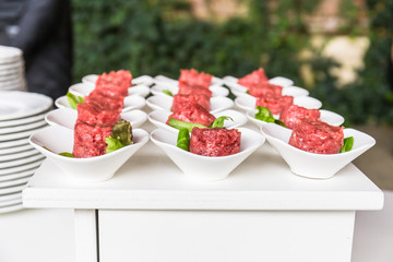 variety appetizers and finger food