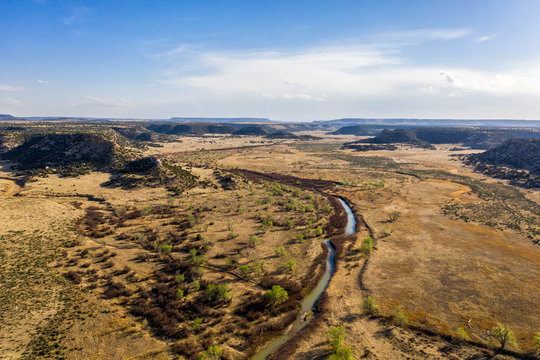 Comanche National Grassland - La Junta, Colorado.  Aerial Drone Photo