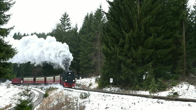 Harzer Schmalspurbahn im Winter 