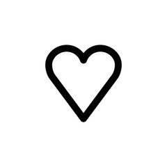 Heart shape vector. Linear icon. Love symbol.