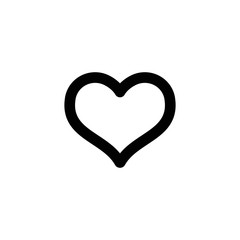 Heart shape vector. Linear icon. Love symbol.