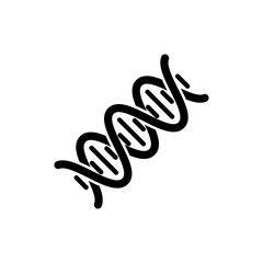 DNA icon in trendy flat design