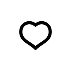 Heart shape vector. Linear icon. Love symbol.