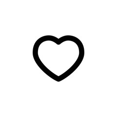 Heart shape vector. Linear icon. Love symbol.
