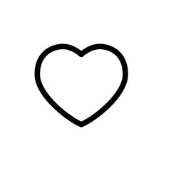 Heart shape vector. Linear icon. Love symbol.