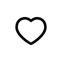 Heart shape vector. Linear icon. Love symbol.