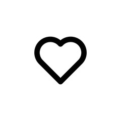 Heart shape vector. Linear icon. Love symbol.