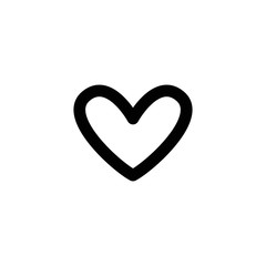 Heart shape vector. Linear icon. Love symbol.