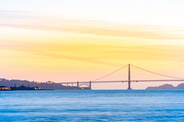 Golden Gate bridge Sunset