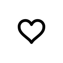 Heart shape vector. Linear icon. Love symbol.