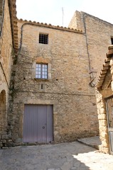 Fototapeta na wymiar Stone architecture in Girona village