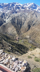 small beber village in the middle of Atlas Mountains in Morocco