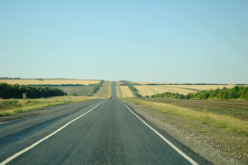 country road in the countryside