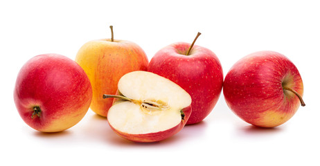 Red apples. Isolate on a white background.