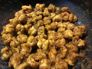 Cooked Prawns on a Pan