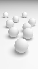 White abstract background. Lowpoly backdrop. Crumpled paper. 3D illustration