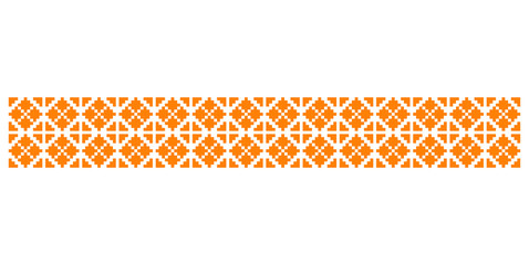 Traditional romanian folk art knitted pattern