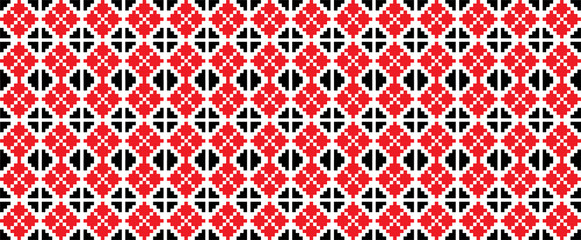 Traditional romanian folk art knitted pattern