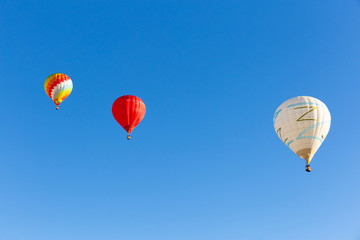 colored hot air balloon in Italy