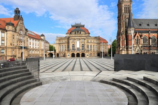 Chemnitz city square