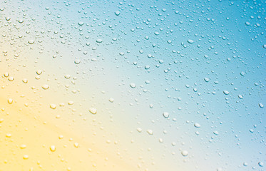 window and drops of water