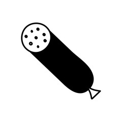 Sausage silhouette style icon vector design