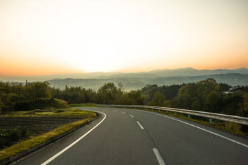 南アルプスからの日の出