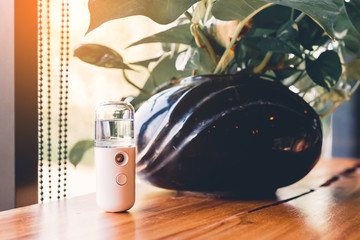 Alcohol nano mist sprayer for hand cleaning to prevent the spread of the corona virus (Covid-19)...