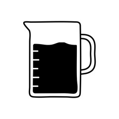 water jar silhouette style icon vector design