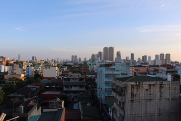 Cityscape in Manila, Philiippines.