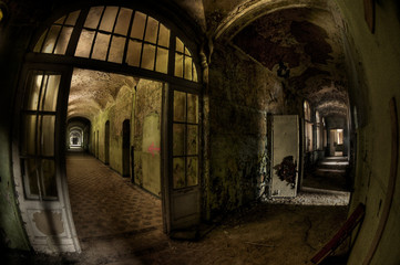 Sanatorium de l& 39 hôpital abandonné Beelitz Heilstaetten, Allemagne