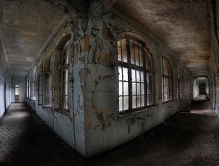 Möbelaufkleber Verlassenes Krankenhaussanatorium Beelitz Heilstätten, Deutschland © Chawran