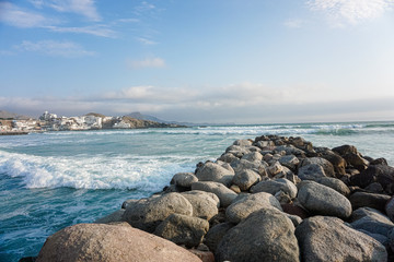 Sea view, beautiful beach of San Bartolo
