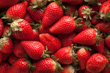 set of tasty strawberries