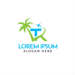 TK letter Travel/Tour logo design template, For use travel agency