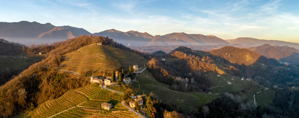 Italian hills countryside landscape 