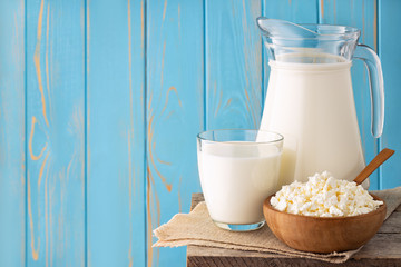 milk and cottage cheese