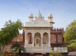 Ancient cenotaph at the Jaswant Thada palace in Jodhpur, Rajasthan state, India