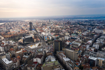 Belgrade landscape city view, Serbija