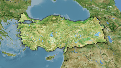 Turkey, satellite D - dark glow